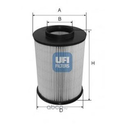 Воздушный фильтр (UFI) 2767500