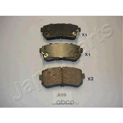 Комплект тормозных колодок, дисковый тормоз (Japanparts) PPK09AF