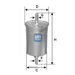 Топливный фильтр (UFI) 3184200