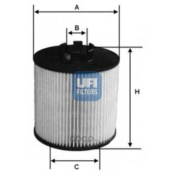 Масляный фильтр (UFI) 2501200