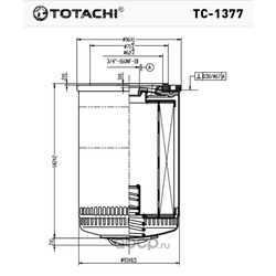 Масляный фильтр (TOTACHI) TC1377