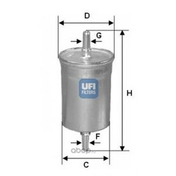 Топливный фильтр (UFI) 3171800