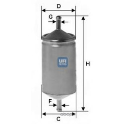 Топливный фильтр (UFI) 3150100