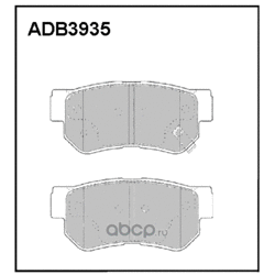 Колодки тормозные дисковые задние, комплект (ALLIED NIPPON) ADB3935