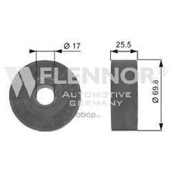 Натяжной ролик, поликлиновой ремень (Flennor) FS99244