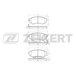  .. Hyundai Elantra 90- Lantra I II Sonata I II III FR (Zekkert) BS1767