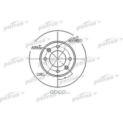 Диск тормозной задний (PATRON) PBD4185