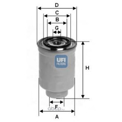 Топливный фильтр (UFI) 2441100