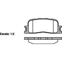 Комплект тормозных колодок, дисковый тормоз (Remsa) 085400