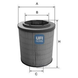 Воздушный фильтр (UFI) 2762800