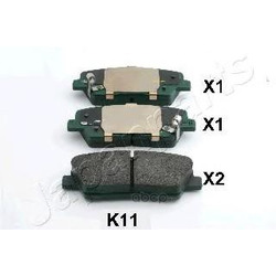 Комплект тормозных колодок, дисковый тормоз (Japanparts) PPK11AF