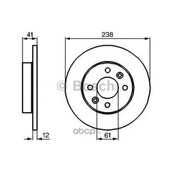 Тормозной диск (Bosch) 0986478105
