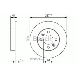 Тормозной диск (Bosch) 0986479S45