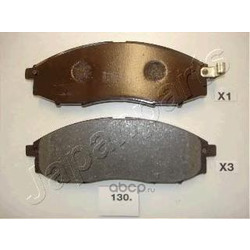 Комплект тормозных колодок, дисковый тормоз (Japanparts) PA130AF