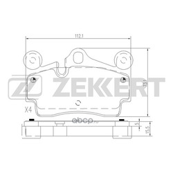  . .  Audi Q7 (4LB) 06- Porsche Cayenne (955) 02- VW Touareg I 02- (Zekkert) BS2834
