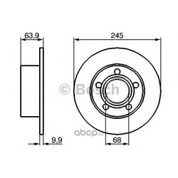 Тормозной диск (Bosch) 0986478132