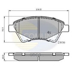 Комплект тормозных колодок, дисковый тормоз (Comline) CBP01160