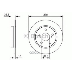 Тормозной диск (Bosch) 0986479S64