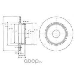 Тормозной диск (Delphi) BG2510