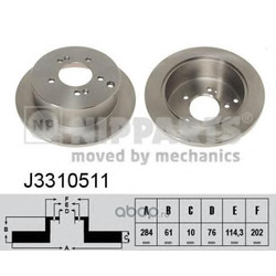 Тормозной диск (Nipparts) J3310511