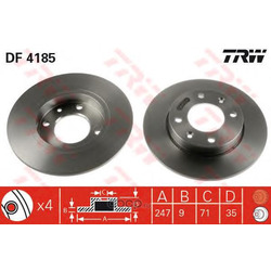 Тормозной диск (TRW/Lucas) DF4185