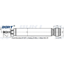 Амортизатор газомасляный задний (BORT) G41548001