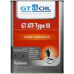 GT ATF Type III, Dexron III (H), 4 (GT OIL) 8809059407615