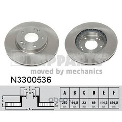 Тормозной диск (Nipparts) N3300536