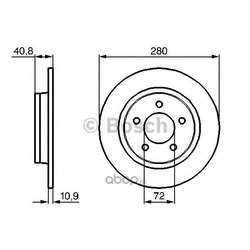 Тормозной диск (Bosch) 0986479181