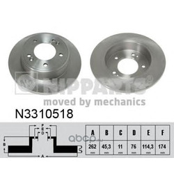 Тормозной диск (Nipparts) N3310518