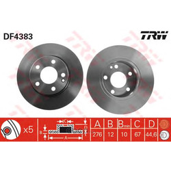 Тормозной диск (TRW/Lucas) DF4383