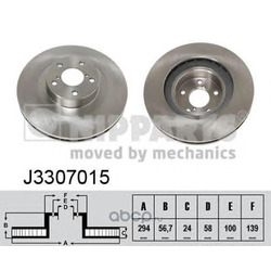 Тормозной диск (Nipparts) J3307015