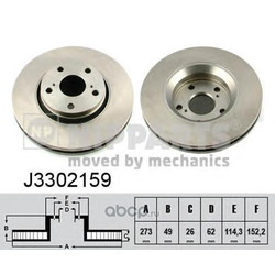 Тормозной диск (Nipparts) J3302159