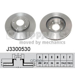 Тормозной диск (Nipparts) J3300530