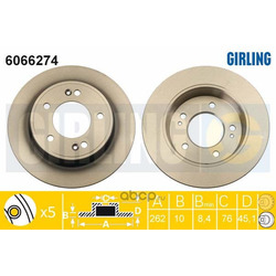Тормозной диск (Girling) 6066274