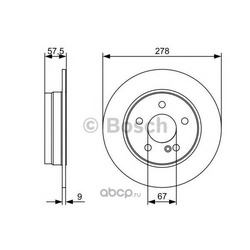 Тормозной диск (Bosch) 0986479409