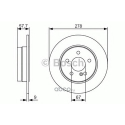 Тормозной диск (Bosch) 0986479S96