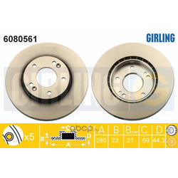 Тормозной диск (Girling) 6080561