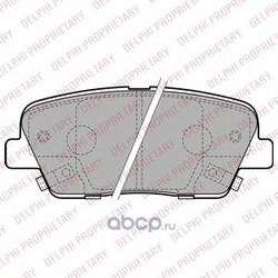 Комплект тормозных колодок, дисковый тормоз (Delphi) LP2202