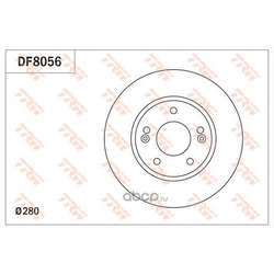 Тормозной диск (TRW/Lucas) DF8056