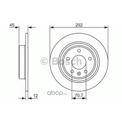 Тормозной диск (Bosch) 0986479646