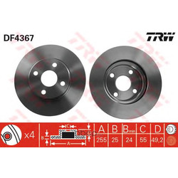 Тормозной диск (TRW/Lucas) DF4367