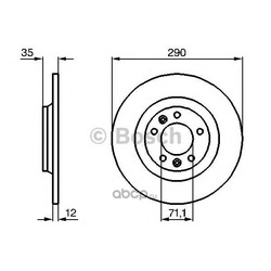 Тормозной диск (Bosch) 0986479194