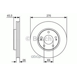 Тормозной диск (Bosch) 0986479S00