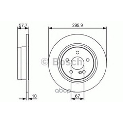 Тормозной диск (Bosch) 0986479S92