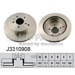 Тормозной диск (Nipparts) J3310908