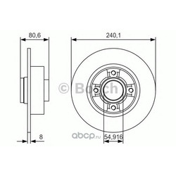 Тормозной диск (Bosch) 0986479S37