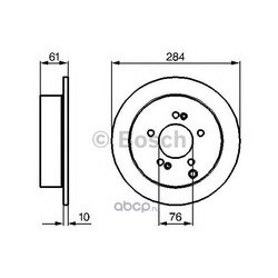 Тормозной диск (Bosch) 0986479126