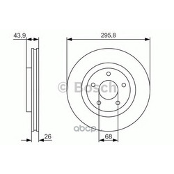 Тормозной диск (Bosch) 0986479R89