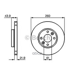 Тормозной диск (Bosch) 0986479103